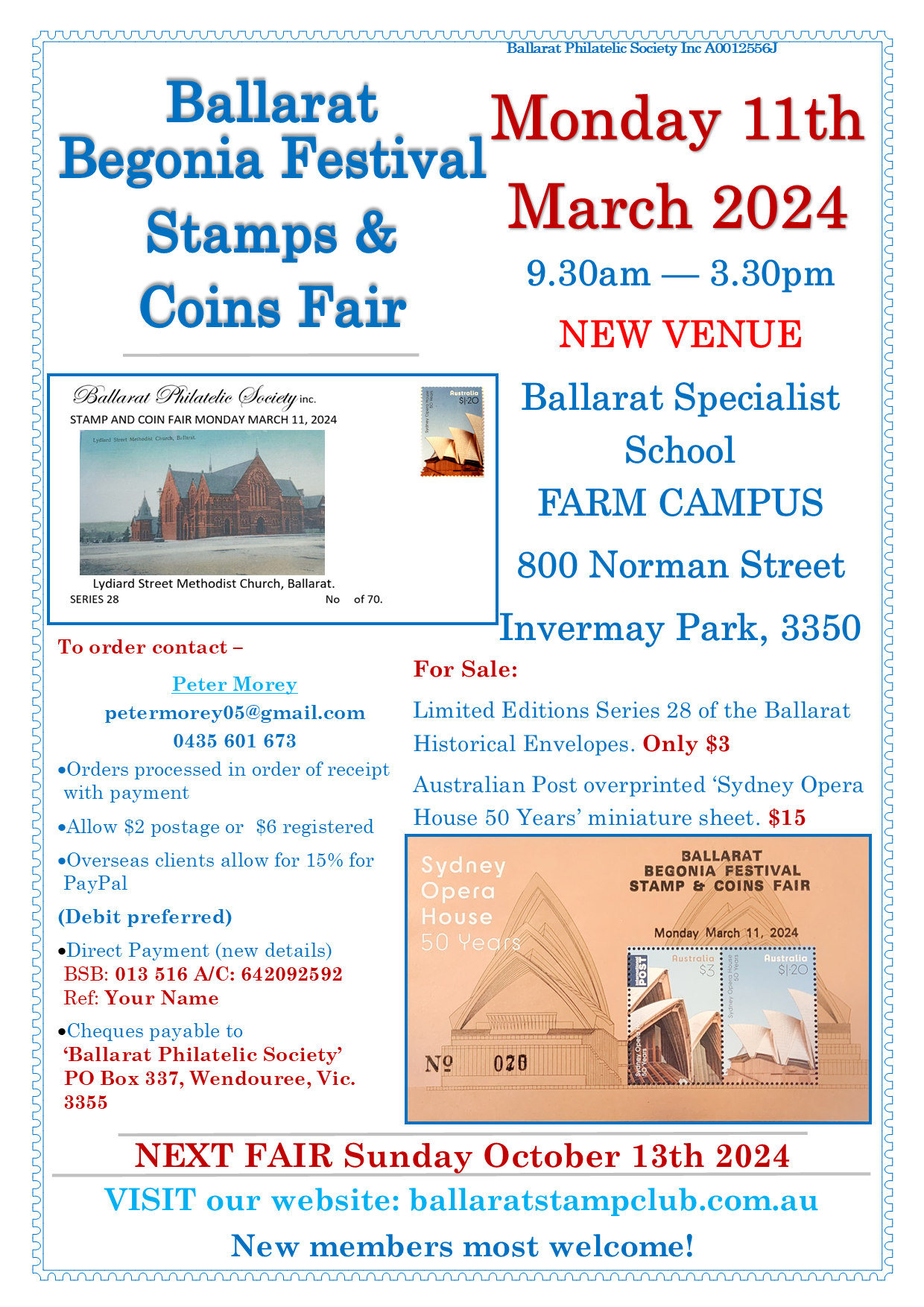 2024 Begonia Stamp Fair