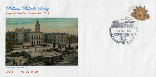 October 2012 Cover - Ballarat Stamp Club